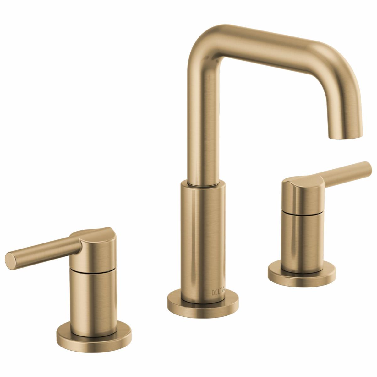 Bathroom Scales | Delta Nicoli Champagne Bronze Widespread 2-Handle Watersense Bathroom Sink Faucet With Drain Bathroom Scales Bathroom Scales