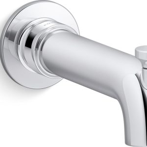 Decorative Bathroom Hardware Sets | Kohler Polished Chrome Bathtub Spout With Diverter Decorative Bathroom Hardware Sets Decorative Bathroom Hardware Sets