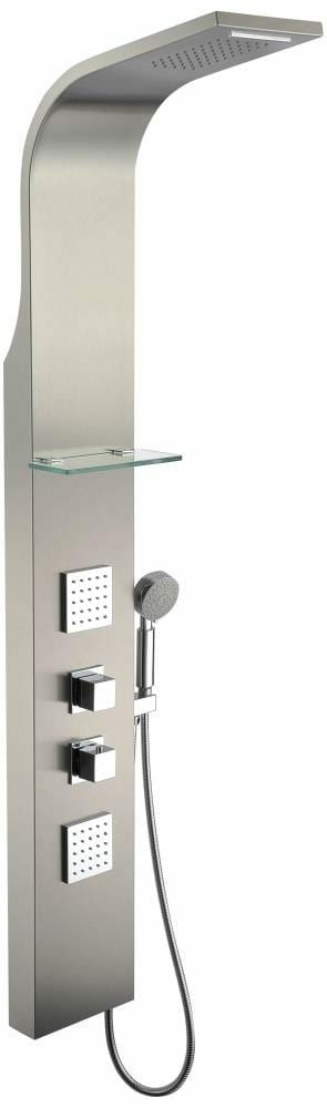 Toilet Paper Holders | Anzzi Niagara Brushed Steel Waterfall Shower Panel System With 3-Way Diverter Valve Included Faucets & Shower Heads ANZZI