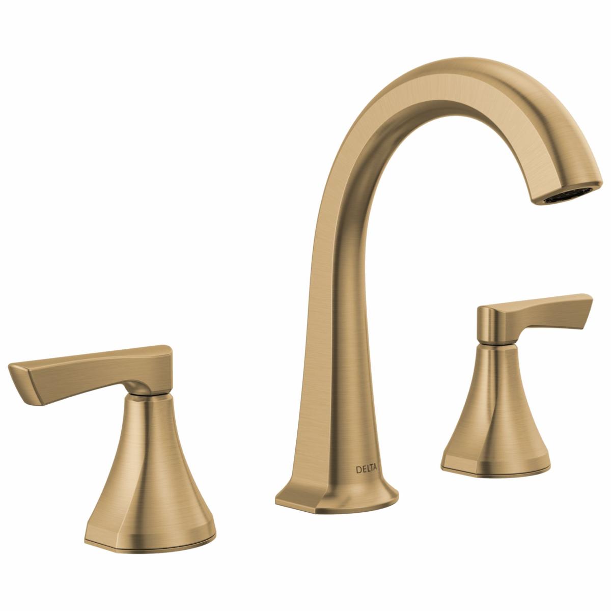 Bathroom Scales | Delta Arcadia Champagne Bronze Widespread 2-Handle Watersense Bathroom Sink Faucet With Drain Bathroom Scales Bathroom Scales