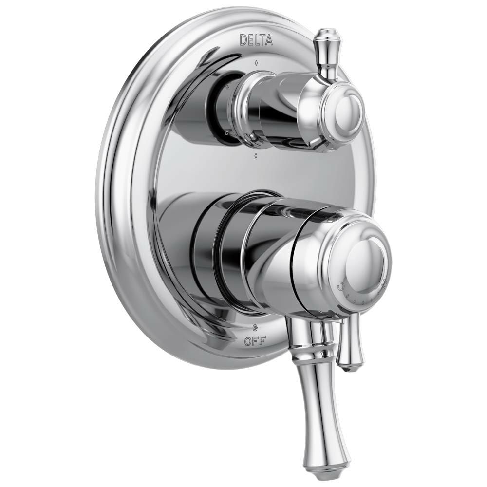 Bathroom Accessories | Delta Cassidy Chrome 3.438-In Bathtub/Shower Mixer (0.5-In-Id) Bathroom Accessories Bathroom Accessories