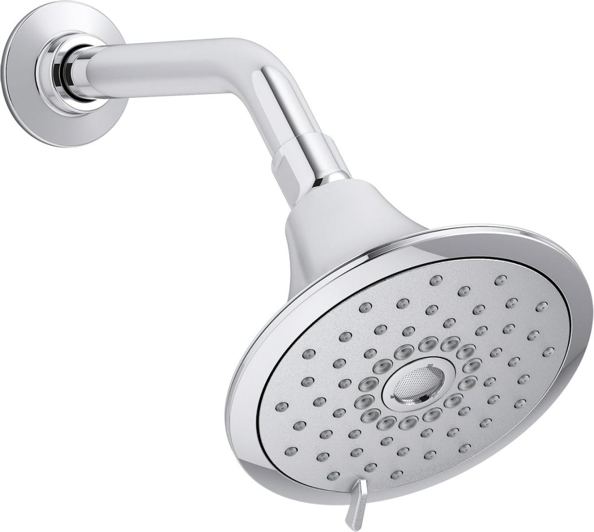 Soap Dishes | Kohler Forte Polished Chrome Round Fixed Shower Head 2.5-Gpm (9.5-Lpm) Faucets & Shower Heads KOHLER